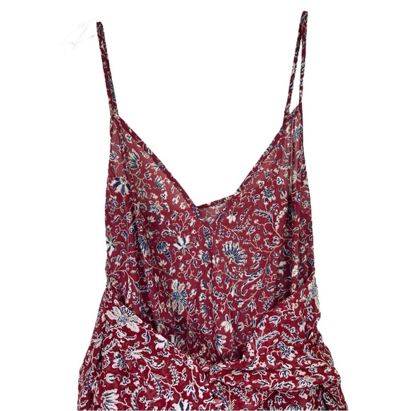 VERONICA BEARD, Women’s ‘Rosalia’ Silk Mini Dress in ‘Cranberry’ - Red, Size 4 - Picture 7 of 16